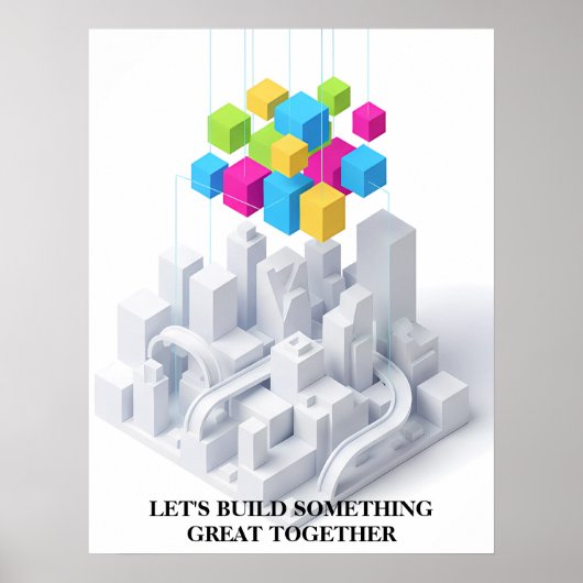 Minimalist Motivational Wall Art Print ポスター (正面)