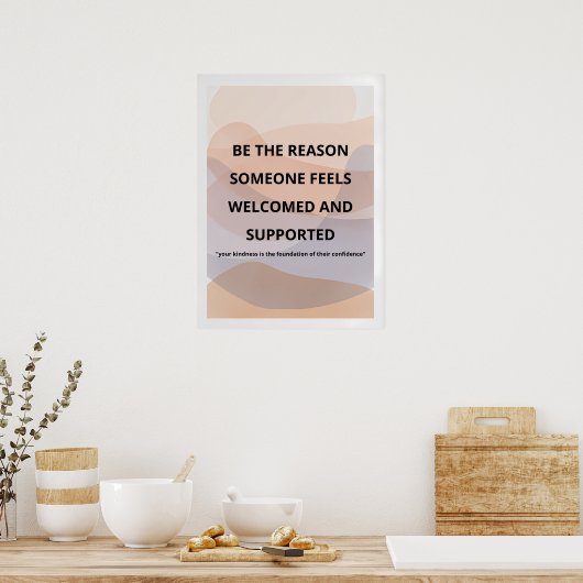 Minimalist Motivational Wall Art Print/Inspiration ポスター (キッチン)