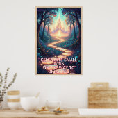 Minimalist Motivational Wall Art Print/Inspiration ポスター (キッチン)