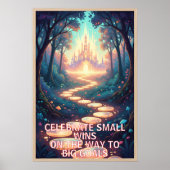 Minimalist Motivational Wall Art Print/Inspiration ポスター (正面)