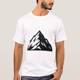 Minimalist Mountain Vector | Outdoor Nature Aesthe Tシャツ