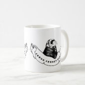 Minimalist mug for ferret enthusiasts コーヒーマグカップ (正面右)