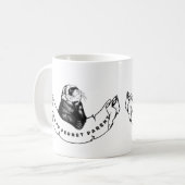 Minimalist mug for ferret enthusiasts コーヒーマグカップ (正面左)
