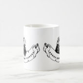 Minimalist mug for ferret enthusiasts コーヒーマグカップ (中央)