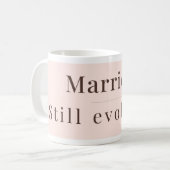 Minimalist Mug | Newly Married Modern Woman Gift コーヒーマグカップ (正面左)
