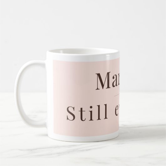 Minimalist Mug | Newly Married Modern Woman Gift コーヒーマグカップ (左)