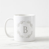 Minimalist Mug with Initial コーヒーマグカップ (左)