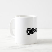 Minimalist Music Guitar Mug コーヒーマグカップ (正面左)
