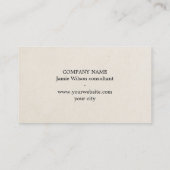 Minimalist Natural Beige Black QR code Networking 名刺 (裏面)