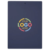 Minimalist Navy Blue Custom Company Business Logo クリップボード (裏面)