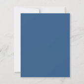 Minimalist Navy Blue Family Stationery Vertical ノートカード (裏面)