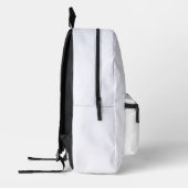 Minimalist Navy Blue Graphic Backpack プリントバックパック (左)