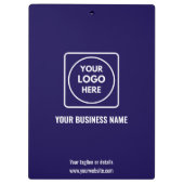 Minimalist Navy Blue Logo Pro clipboard クリップボード (裏面)