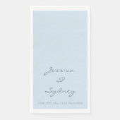 Minimalist Navy Blue Script Wedding Custom (正面)
