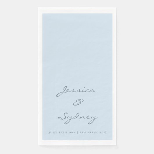 Minimalist Navy Blue Script Wedding Custom (正面)