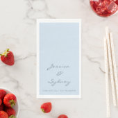 Minimalist Navy Blue Script Wedding Custom (インサイチュ)