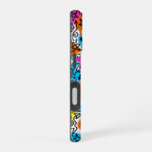 Minimalist Neon Scribble Doodle iPhone 16 case  16ケース (右側面)