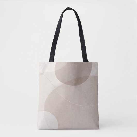 Minimalist Neutral Abstract トートバッグ (正面)
