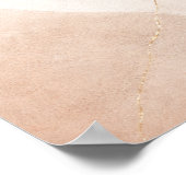 Minimalist Neutral Abstract Wall Art Poster – Beig ポスター (角)