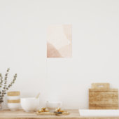 Minimalist Neutral Abstract Wall Art Poster – Beig ポスター (キッチン)
