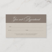 Minimalist Neutral Beige Beauty Appointment Card 予約カード (正面)