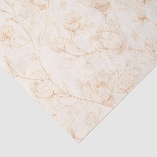 Minimalist Neutral Botanical 薄葉紙 (詳細)