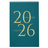 Minimalist Neutral Tones Wall Calendar カレンダー (カバー)