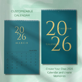Minimalist Neutral Tones Wall Calendar カレンダー