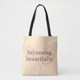 Minimalist Neutral Tote Bag | Modern Feminine Gift トートバッグ