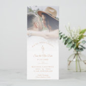 Minimalist New Date Botanical Postponed Wedding セーブザデート (スタンド正面)