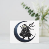Minimalist Ninja Owl Post Card 招待状 (スタンド正面)