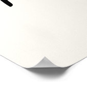 Minimalist No Place Like Home White ポスター (角)