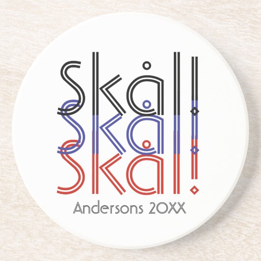 Minimalist Norway Skål! | 記念の品 コースター (正面)