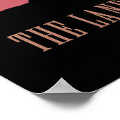 Minimalist Norway Sunset Poster - Mountain Fjord ポスター (角)