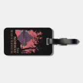 Minimalist Norway Sunset Poster - Mountain Fjord ラゲッジタグ (裏面横)