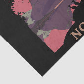 Minimalist Norway Sunset Poster - Mountain Fjord 薄葉紙 (詳細)