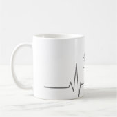 Minimalist Nurse Line Art Mug コーヒーマグカップ (左)