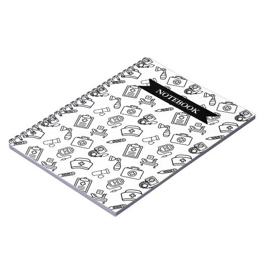 Minimalist Nursing Student Study Notebook ノートブック (左側)