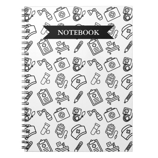 Minimalist Nursing Student Study Notebook ノートブック (正面)