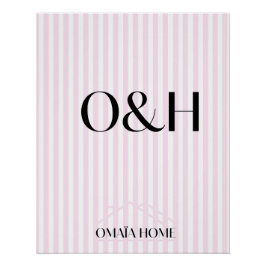 Minimalist O&H Wall Art ポスター