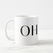 Minimalist OH Typography Mug | Modern OMAÏA HOME C コーヒーマグカップ (左)