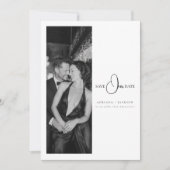 Minimalist Old Money Wedding Photo Save the Date セーブザデート (正面)