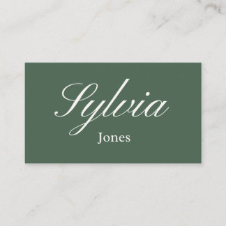 Minimalist olive green Wedding place cards プレイスカード