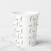 Minimalist One First Birthday 紙コップ (右)