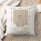Minimalist One Line Woman Portrait クッション (ブランケット)