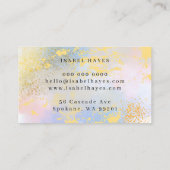 Minimalist Opal Stone Elegant Modern 名刺 (裏面)