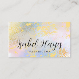 Minimalist Opal Stone Elegant Modern 名刺