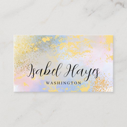 Minimalist Opal Stone Elegant Modern 名刺 (正面)