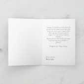 Minimalist Open Book Teacher Thank You Card カード (内部)