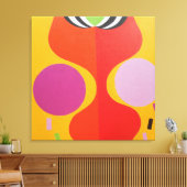 Minimalist Orange and Yellow Canvas Print キャンバスプリント (インサイチュ (リビング))